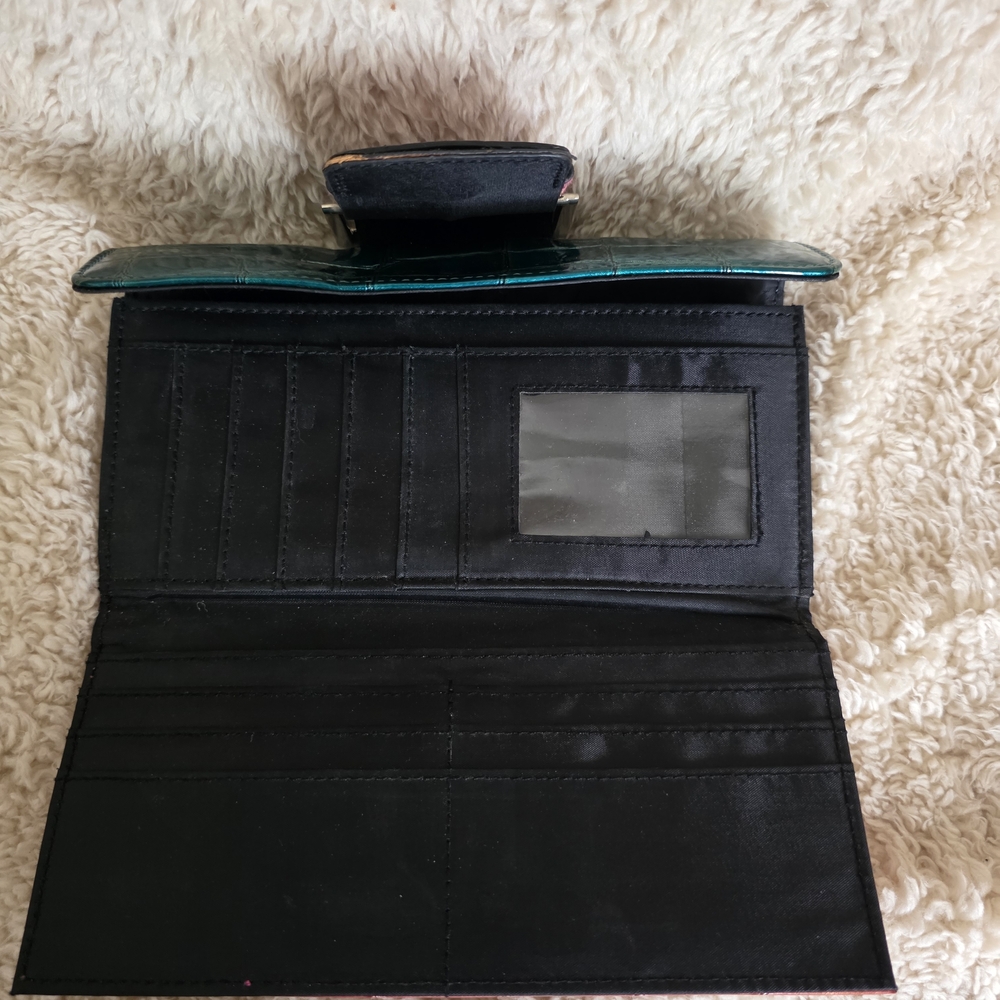 Multicolor Croc-Embossed Clutch - Picture 3 of 3